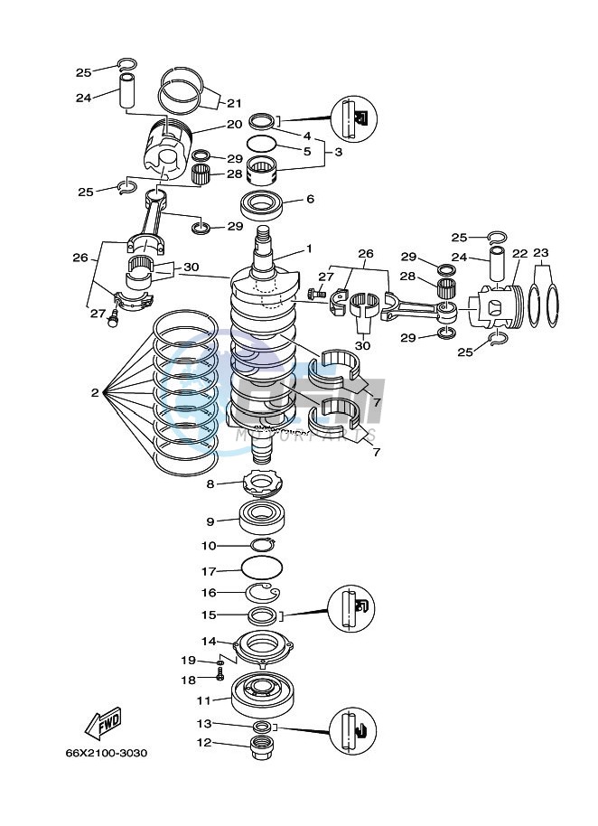 CRANKSHAFT--PISTON