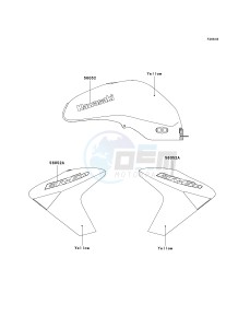 ER 650 A [ER-6N (EUROPEAN] (A6S-A8F) A6S drawing DECALS-- YELLOW- --- A6S- -