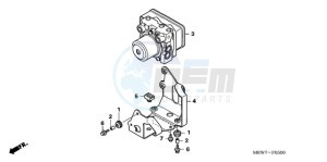 NT700VAA France - (F / ABS) drawing ABS MODULATOR