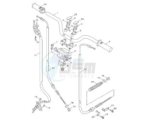 XF GIGGLE 50 drawing STEERING HANDLE AND CABLE