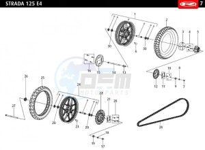 STRADA-125-EURO-4-BLACK drawing WHEELS - DISC BRAKE