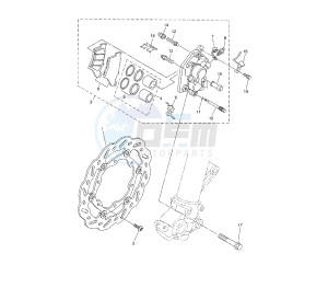 WR R 250 drawing FRONT BRAKE CALIPER