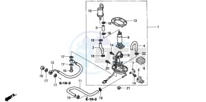 CBR900RE drawing FUEL PUMP (CBR900RR2,3)