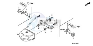 CBR600RRA UK - (E / 3E) drawing TAILLIGHT