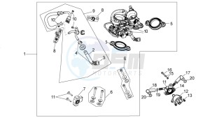 RXV 450-550 drawing Throttle body