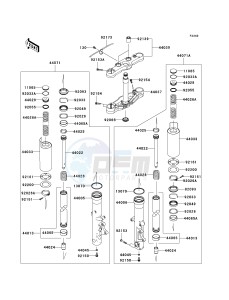 VN 1700 A [VULCAN 1700 VOYAGER] (9FA) A9F drawing FRONT FORK