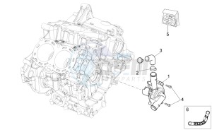 Tuono 1000 v4 R APRC ABS drawing Water pump