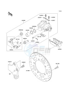 VN 900 B [VULCAN 900 CLASSIC] (6F-9F) B7F drawing REAR BRAKE