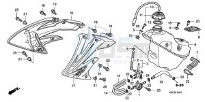 CRF250X9 Australia - (U) drawing FUEL TANK (CRF250X8/9)