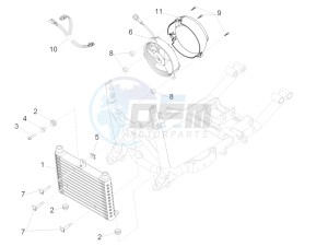 California 1400 Custom ABS 1380 USA-CND drawing Oil radiator