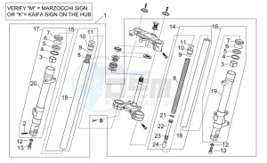 RS 50 drawing Front fork II