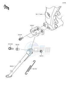 Z1000 ZR1000JHF XX (EU ME A(FRICA) drawing Stand(s)