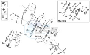 Stelvio 1200 - NTX - ABS 1200 drawing Front body - Front fairing