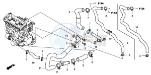 CBF1000T drawing WATER PIPE