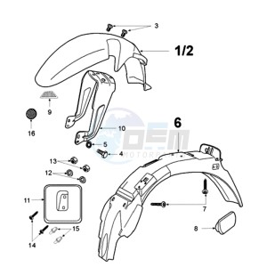 FOX LN BN drawing FENDERS