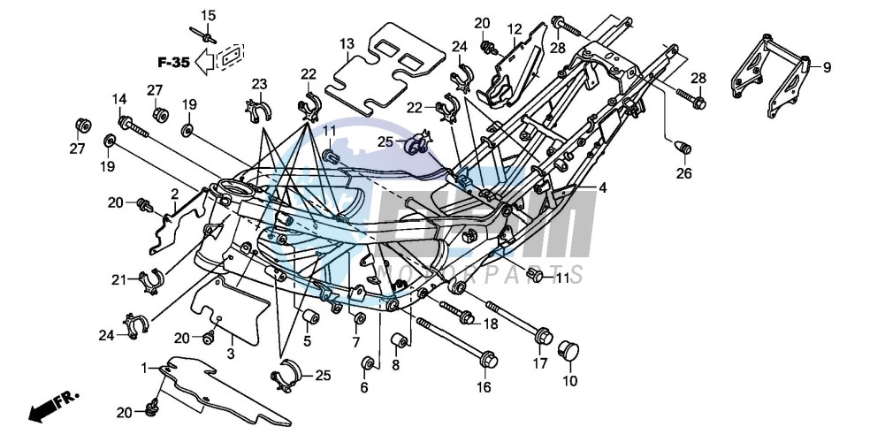 FRAME BODY (XL1000VA)