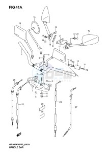 GS500 (P19) drawing HANDLEBAR (MODEL K4 K5 K6)