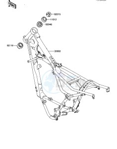 KX 125 D [KX125] (D1) [KX125] drawing FRAME