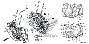 TRX500FA6G TRX500FA Australia - (U) drawing CRANKCASE