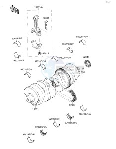 ZX 750 H [NINJA ZX-7] (H1) [NINJA ZX-7] drawing CRANKSHAFT