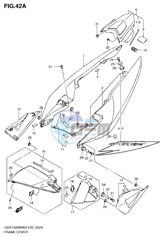 FRAME COVER (MODEL K8/K9)