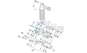 Griso S.E. 1200 8V drawing Connecting rod - rear shock abs.