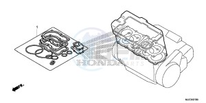 CBR650FAE CBR650FAE 2ED - (2ED) drawing GASKET KIT A