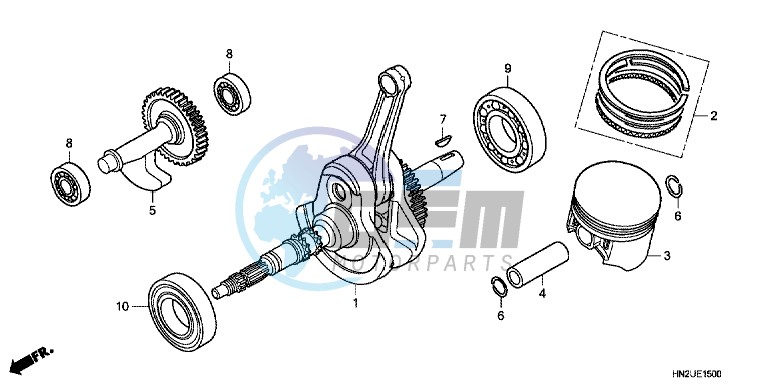 CRANKSHAFT/ PI STON