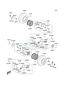 KVF300 KVF300CDF EU drawing Front Hub