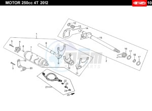 TANGO-250CC-4T-BLACK drawing GEAR PRESELECTOR