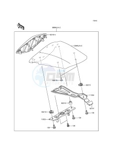 NINJA_ZX-6R ZX636EFF FR GB XX (EU ME A(FRICA) drawing Accessory(Single Seat Cover)