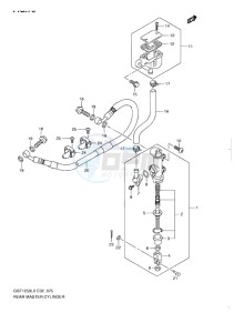 GSF-1250 BANDIT EU drawing REAR MASTER CYLINDER