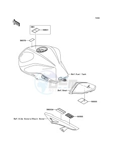 Z750_ABS ZR750M7F GB XX (EU ME A(FRICA) drawing Labels