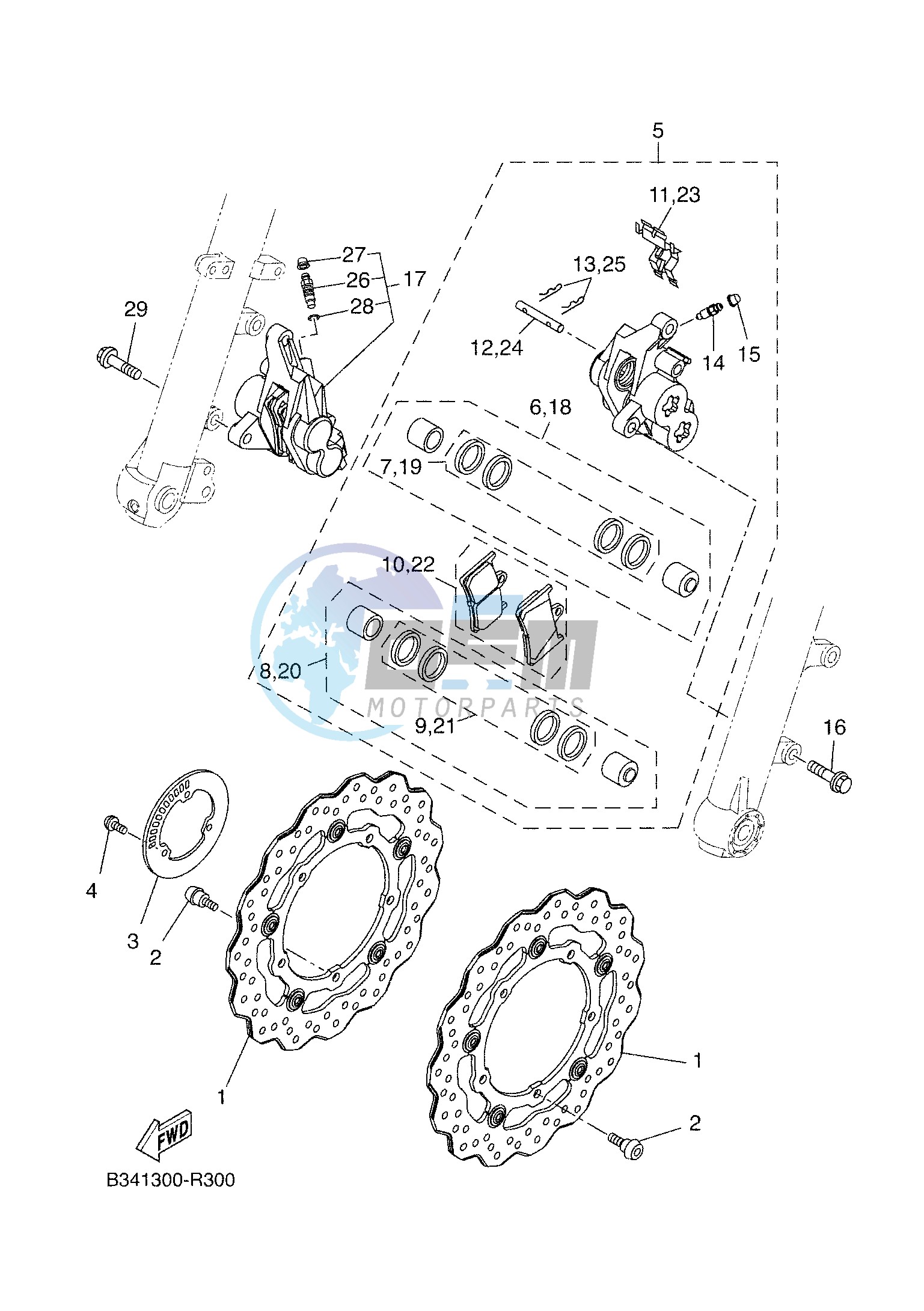 FRONT BRAKE CALIPER