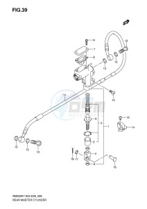 RM250 (E3-E28) drawing REAR MASTER CYLINDER