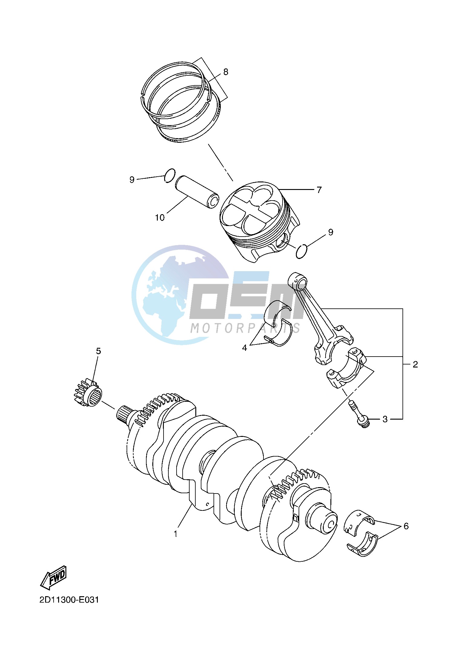 CRANKSHAFT & PISTON