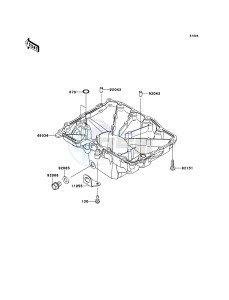 Z1000 ABS ZR1000EDF FR XX (EU ME A(FRICA) drawing Oil Pan