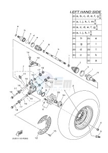 YFM700FWAD YFM70GPHG GRIZZLY 700 EPS (2UD8) drawing REAR WHEEL