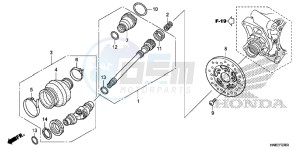 TRX680FAH Europe Direct - (ED) drawing PROPELLER SHAFT