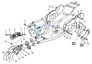 CANYON 500 drawing EXHAUST SYSTEM