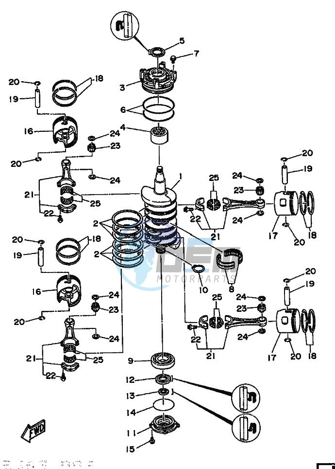 CRANKSHAFT--PISTON