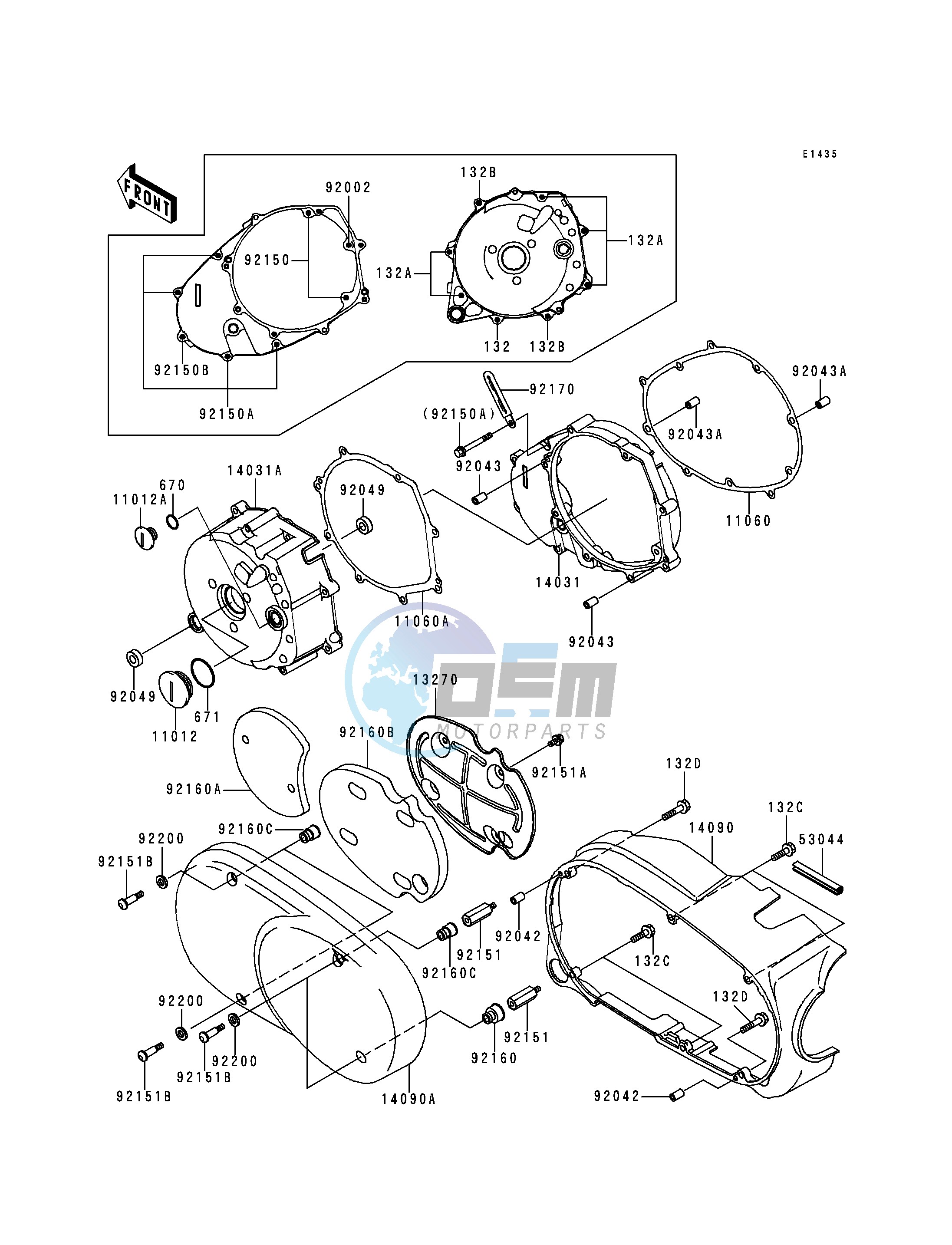 LEFT ENGINE COVER-- S- -