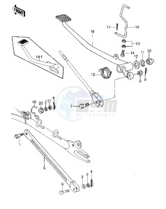 KZ 1000 A [KZ1000] (A3-A4) [KZ1000] drawing BRAKE PEDAL_TORQUE LINK -- 79-80 A3_A3A_A4- -