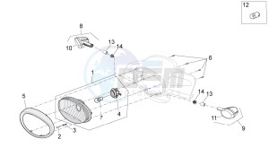 Scarabeo 50 2t e2 (eng. piaggio) drawing Lights