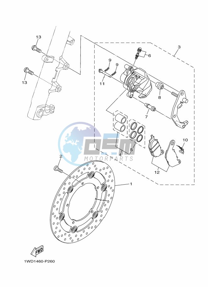 FRONT BRAKE CALIPER