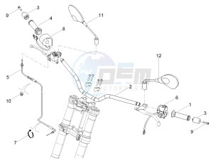 TUONO 125 4T E4 ABS (EMEA) drawing Handlebar - Controls