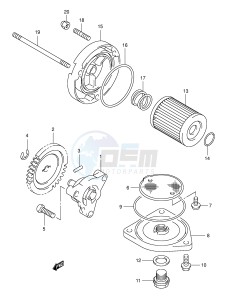 RV125 (E19) VanVan drawing OIL PUMP