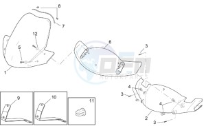 Leonardo 250 st (eng. Yamaha) drawing Front body - Front fairing