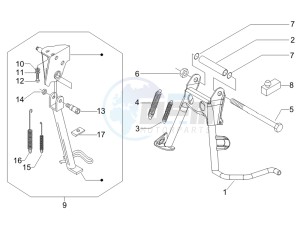 Liberty 125 4t Delivery e3 Single drawing Stand/s