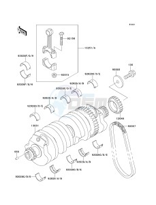 ZX 1100 D [NINJA ZX-11] (D7-D9) [NINJA ZX-11] drawing CRANKSHAFT